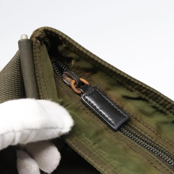 PRADA Shoulder Bag Nylon Khaki Auth yk15402 - Picture 11 of 16